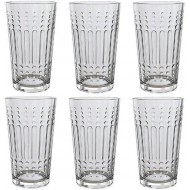 Jogo 6 Copos 320ml 13cm Drop Em Vidro